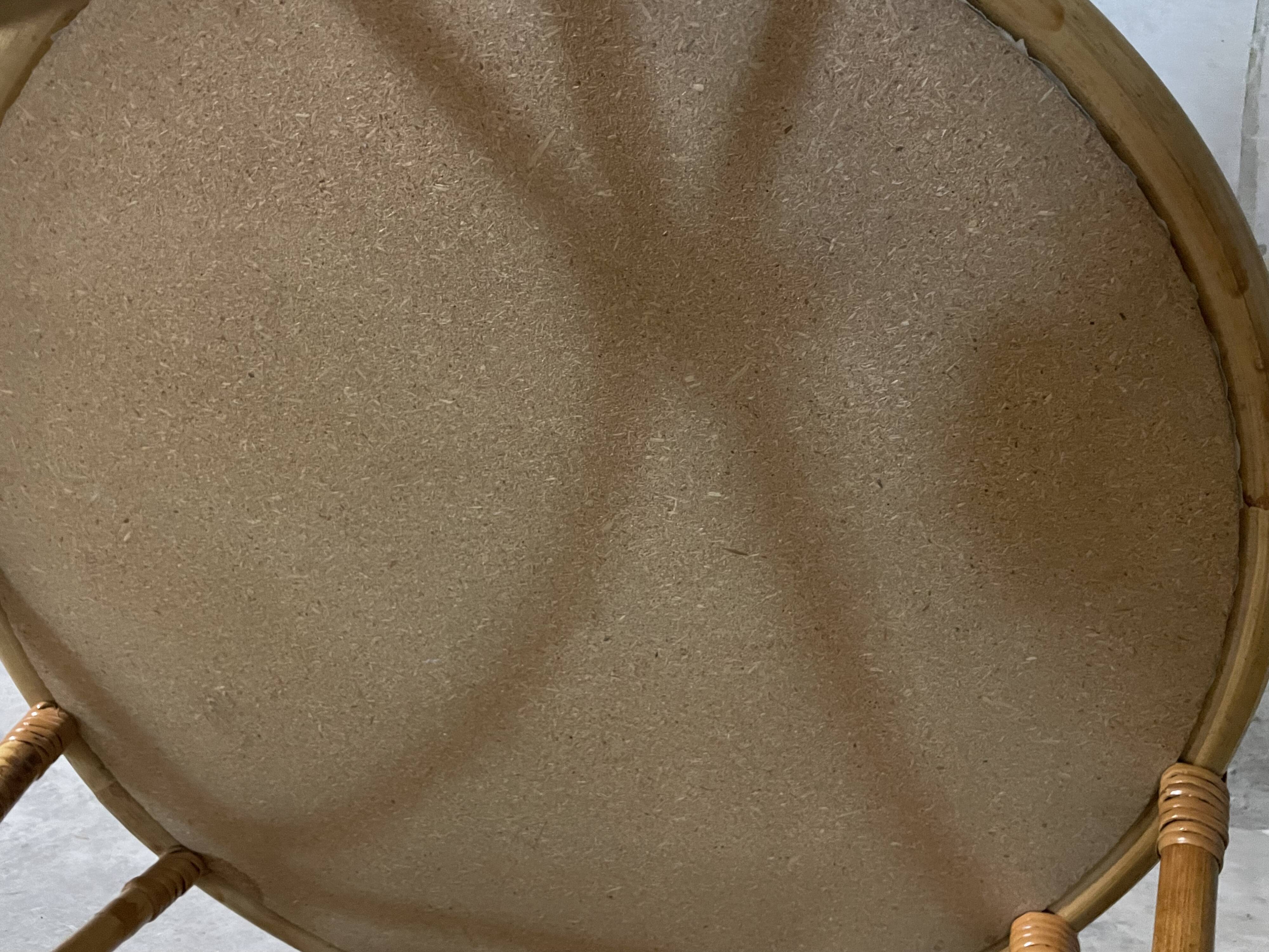 Rattan coffee table from the 70s