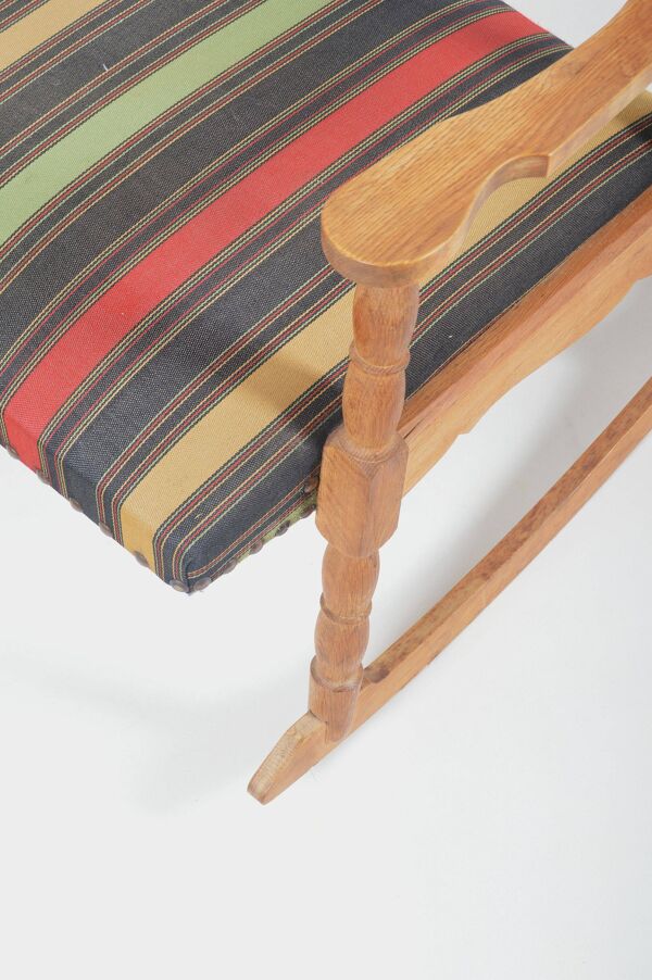 Fauteuil à bascule danois par Henning Kjærnulff pour EG Kvalitetsmobel, 1960