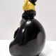 Black and Multicolored Murano Glass Clown Trinket Bowl / Ashtray, Italy