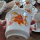 Service Winterling 70s – flamboyant floral orange décor