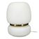 Czech Opaline Glass and Brass Table Lamp, 1970s