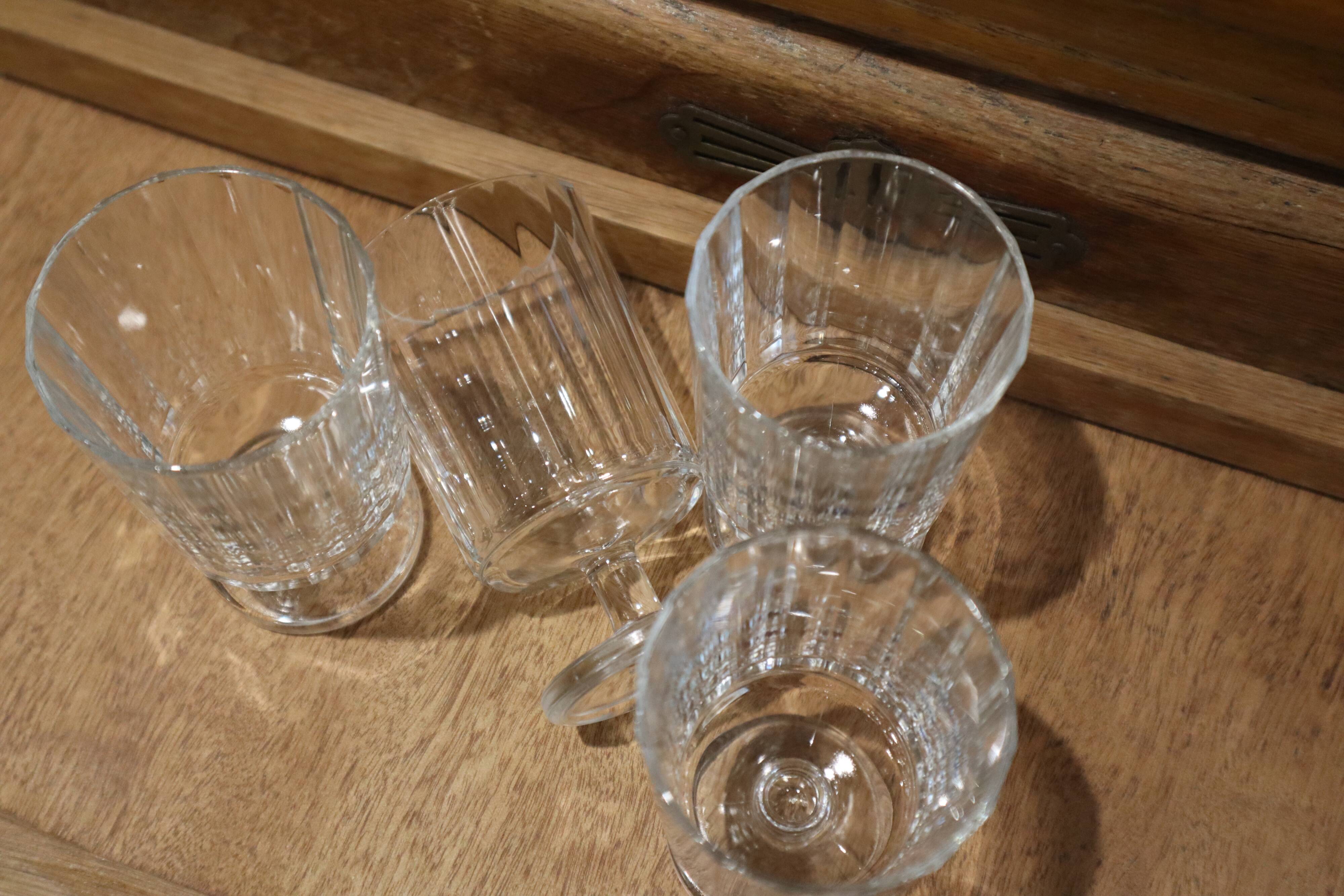 4 verres à vin cavalier striés Luminarc