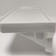 Art Deco white glazed ceramic wall shelf