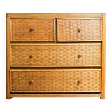 Rattan chest of drawers