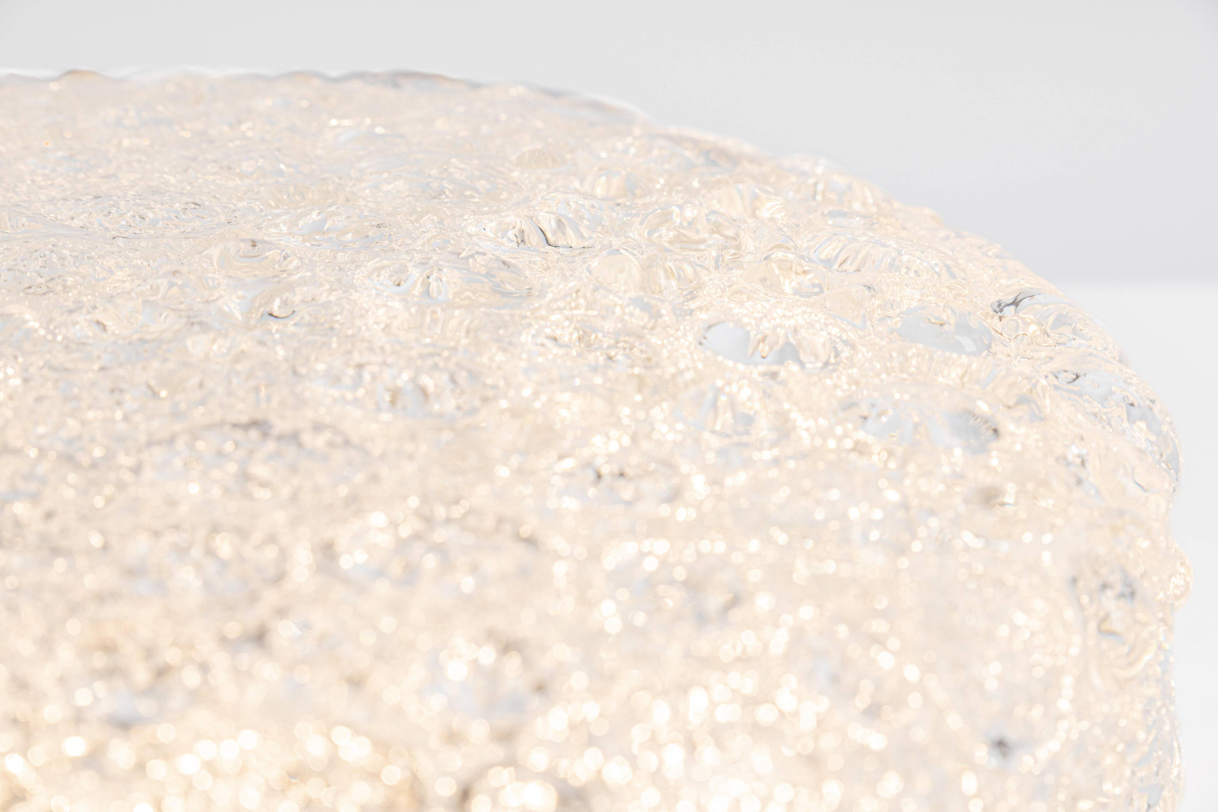 Large Murano glass ceiling light Hillebrand, Germany, 1970s.