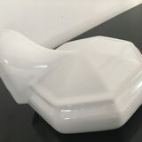 Sconce in white earthenware