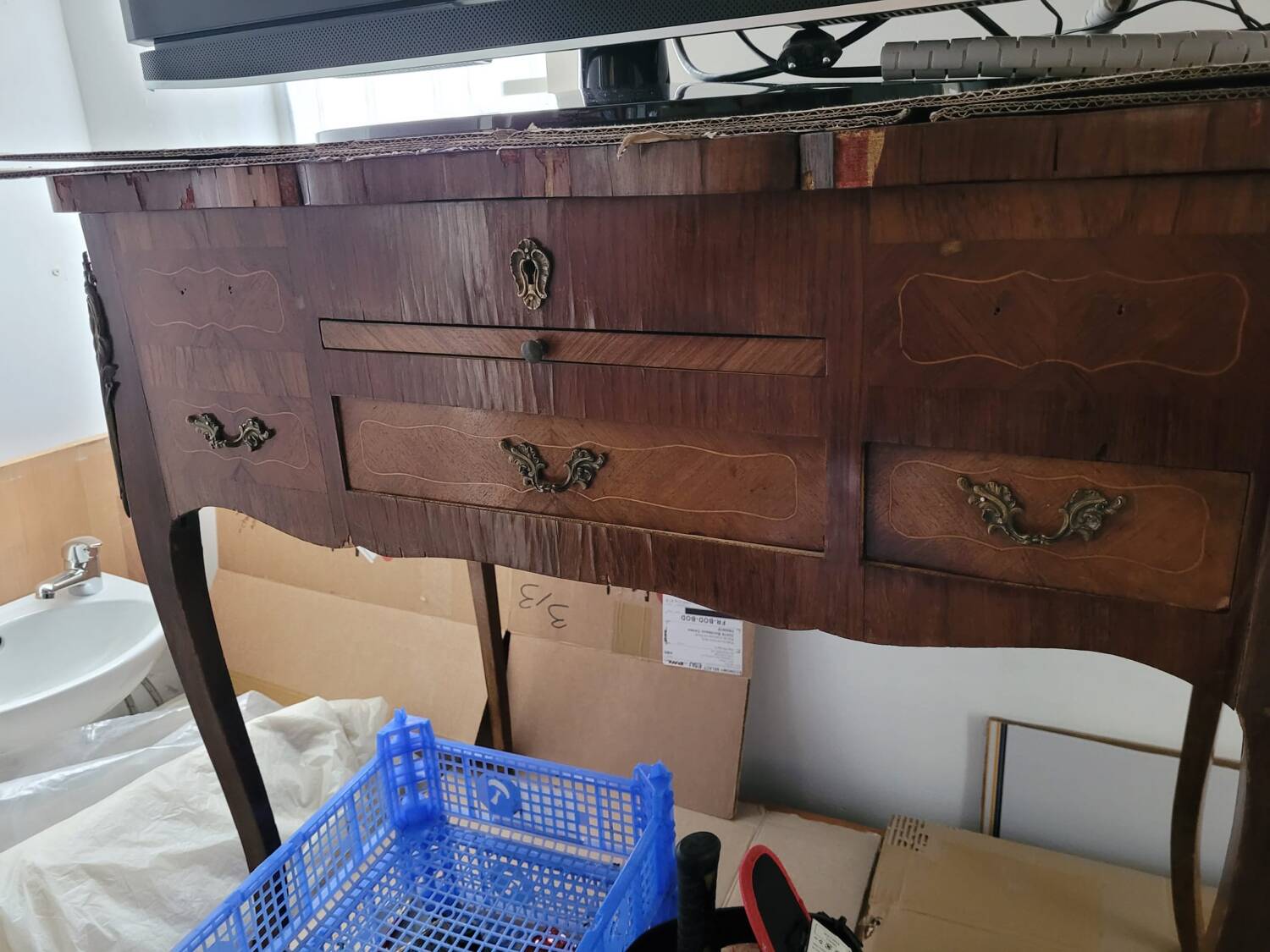 Coiffeuse en bois  Louis XV