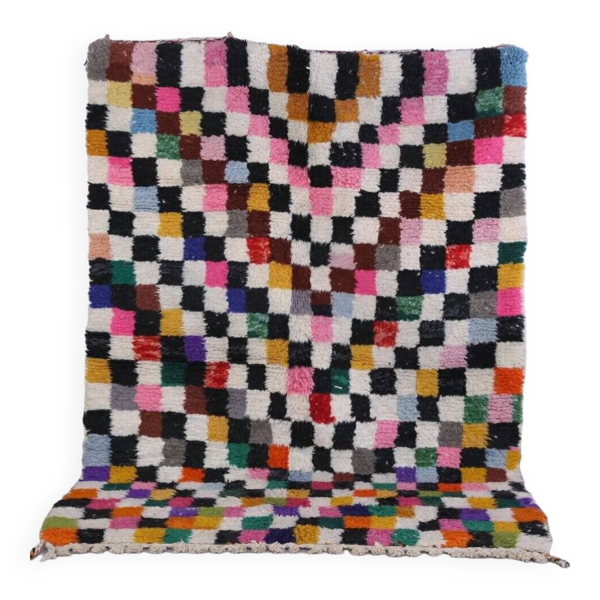 Handmade wool Berber rug 250x150 cm