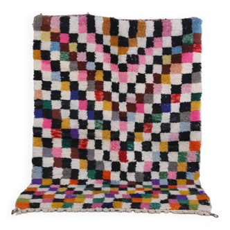 Handmade wool Berber rug 250x150 cm