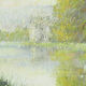 Pastel représentant un paysage au bord de l'eau par Gregory Davies