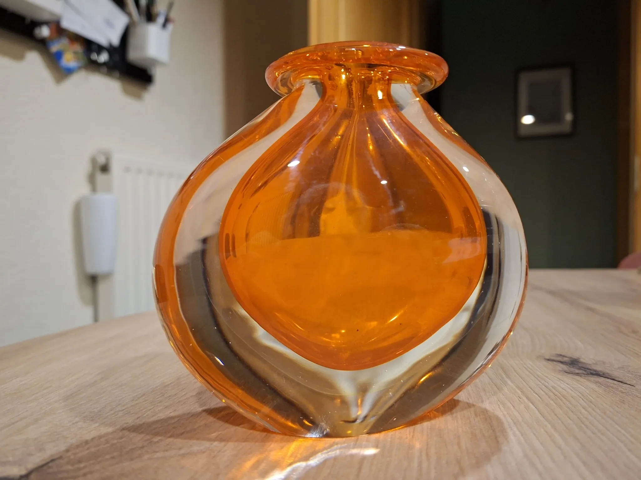 Vintage Murano glass Sommerso vase - Attributed to Flavio Poli / Se