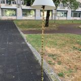 Bamboo bronze  lamp 1950