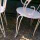 Set of 4 armchairs of garden furniture large files 40s