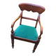 Wooden armchair and fabric seat