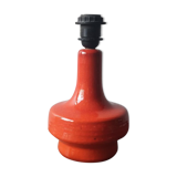 Seventies orange ceramic lamp