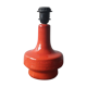 Seventies orange ceramic lamp