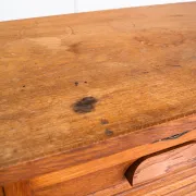 Vintage filing cabinet. Oak wood. Restored. France, 1940s-1950s.