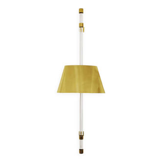 Applique murale en laiton et acrylique