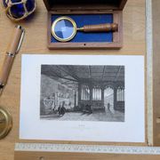 Camposanto, Pise, gravure ancienne, imprimée en 1841.