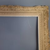 Frame Montparnasse old carved wood 74x65 foliage 55.7x46.7 cm SB