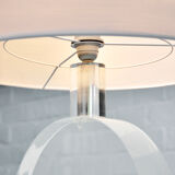 Lampe circulaire lucite vintage