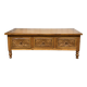Teak coffee table, Indian craftsmanship from the 1970s.