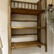 Bamboo standing shelf from the 60s