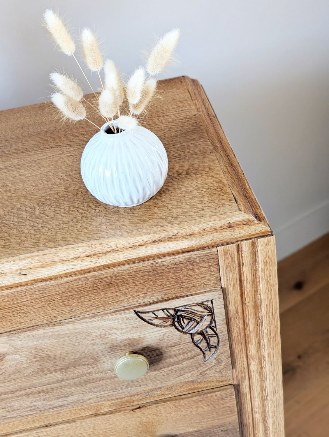 Commode Art Déco chêne rénovée
