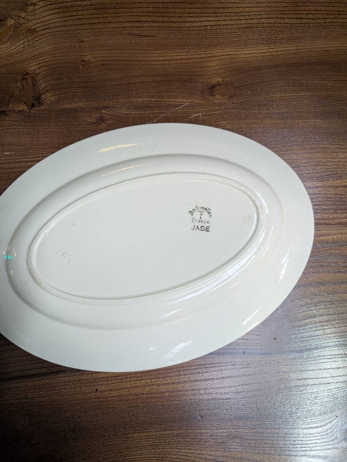 Grand plat de service Badonviller modèle "Jade"