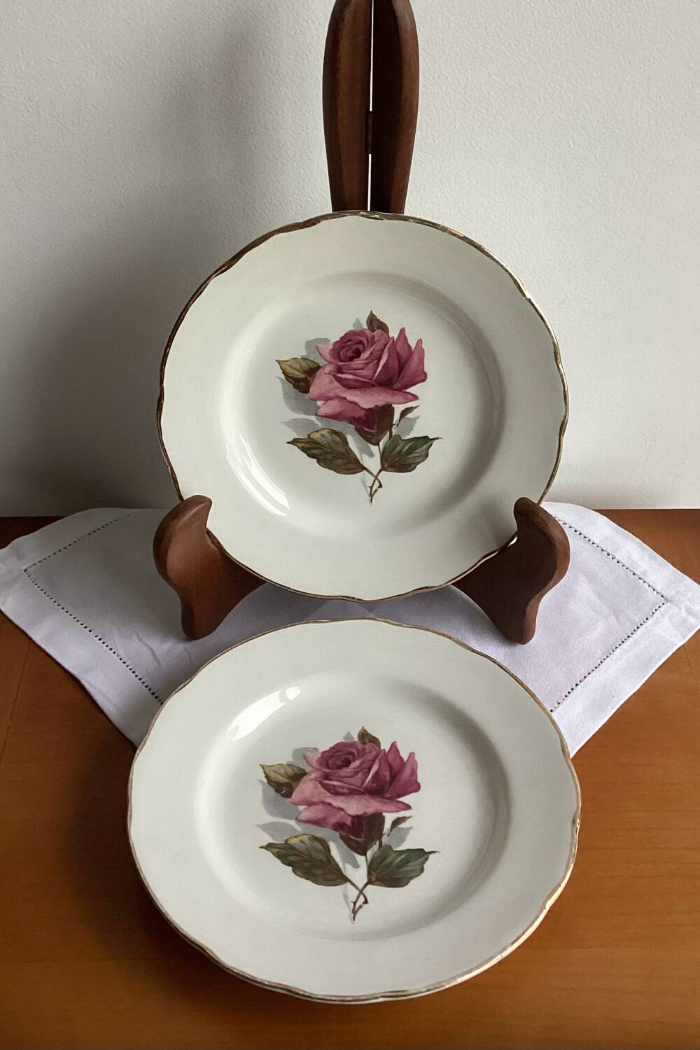 Set of 2 GIEN Chambord dessert plates
