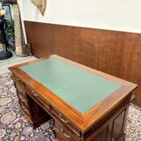 Classic English Desk with Green Leather