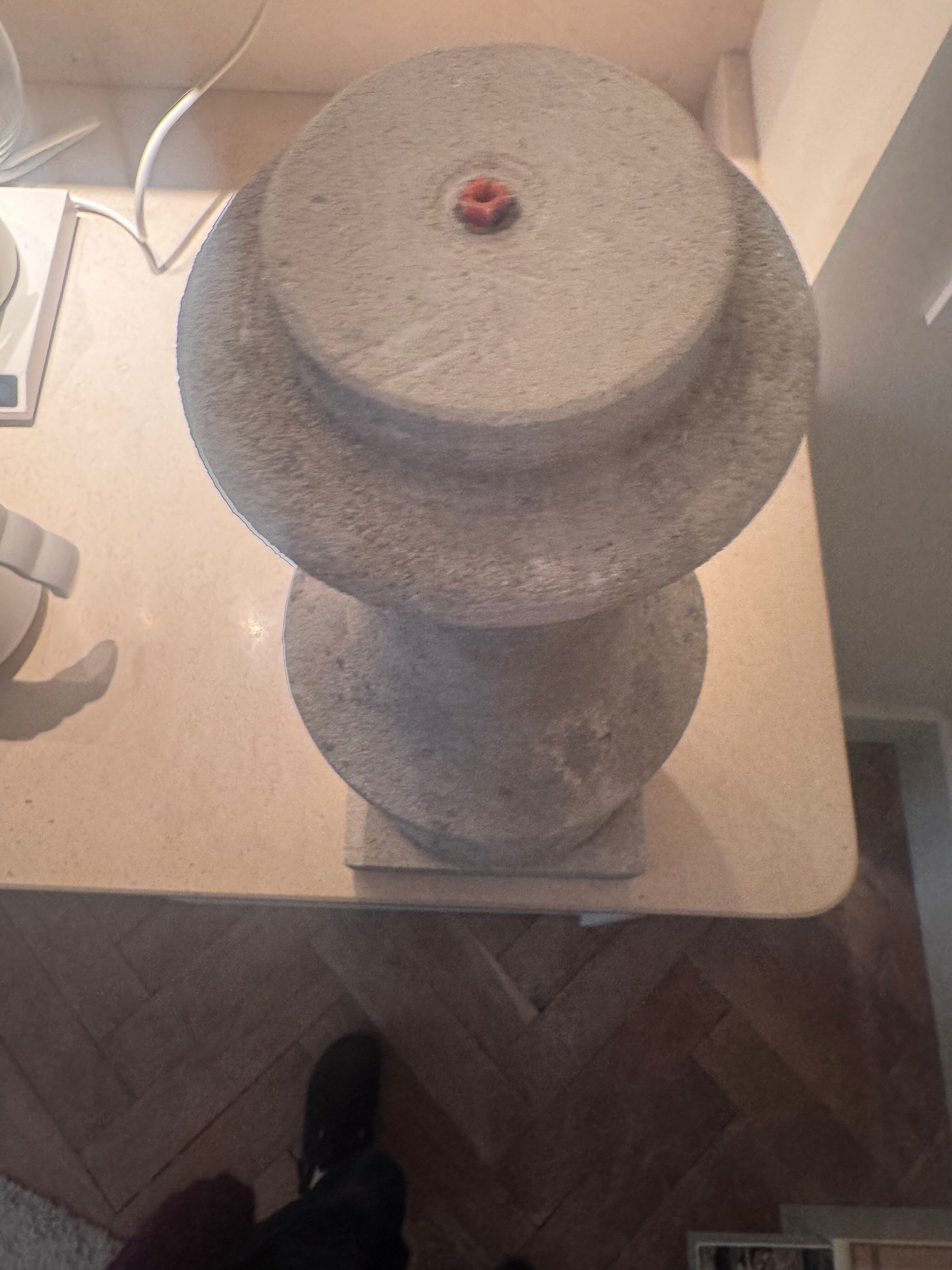 Lamp base balusters in stone