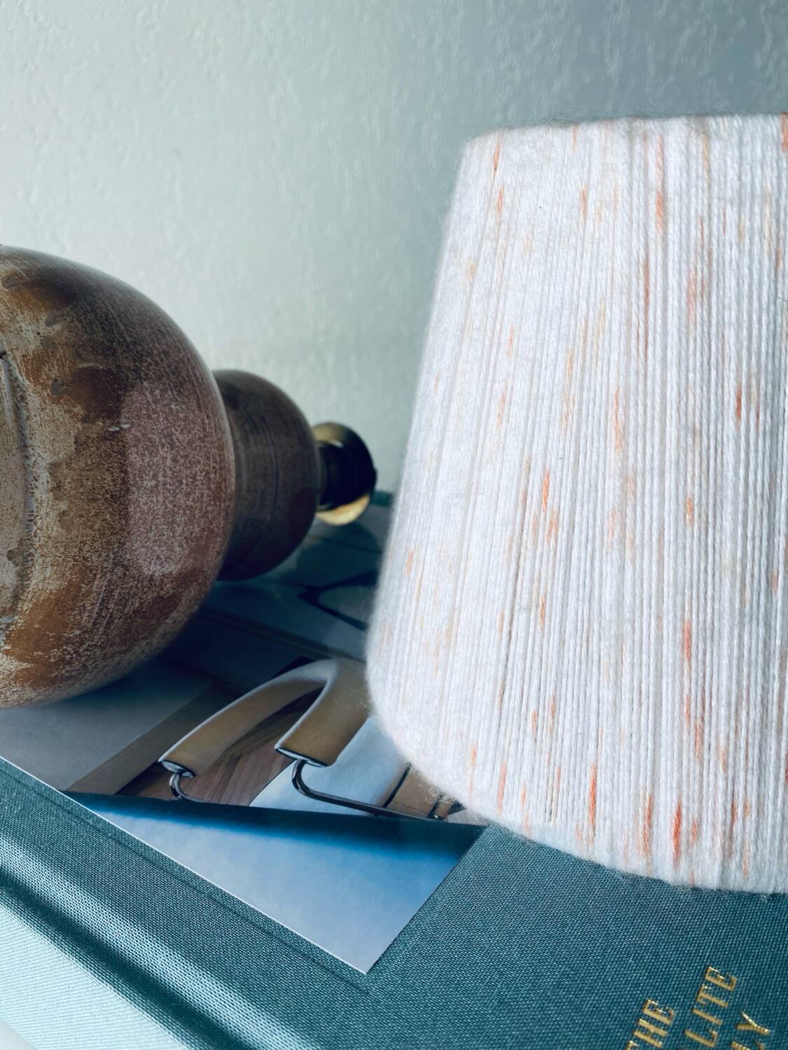 Vintage ceramic lamp signed