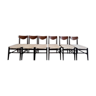 Set of 6 chairs Gianfranco Frattini