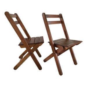 paire de chaises pliantes
