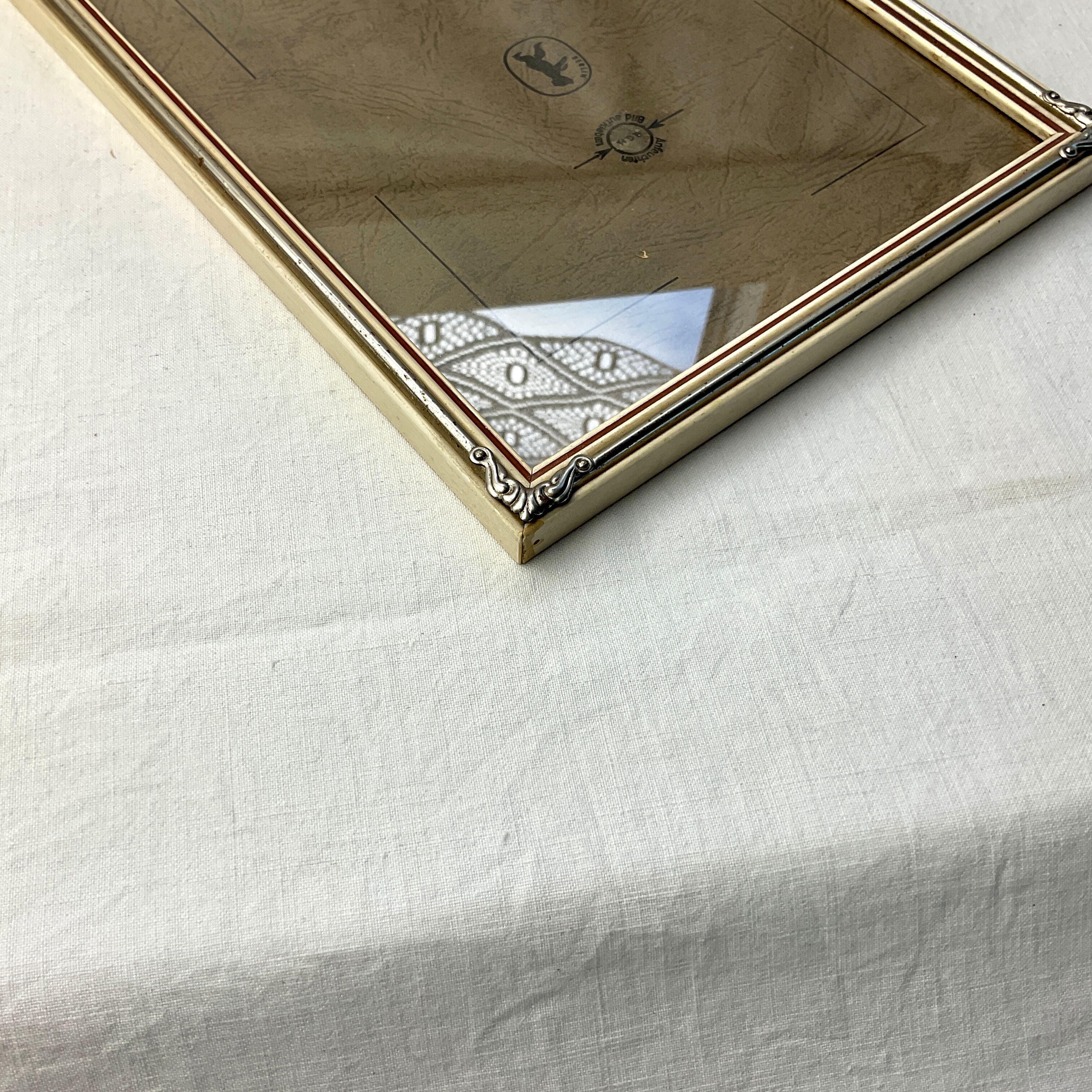 Old wooden and metal frame