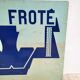 Plaque en tôle enseigne vintage industrielle