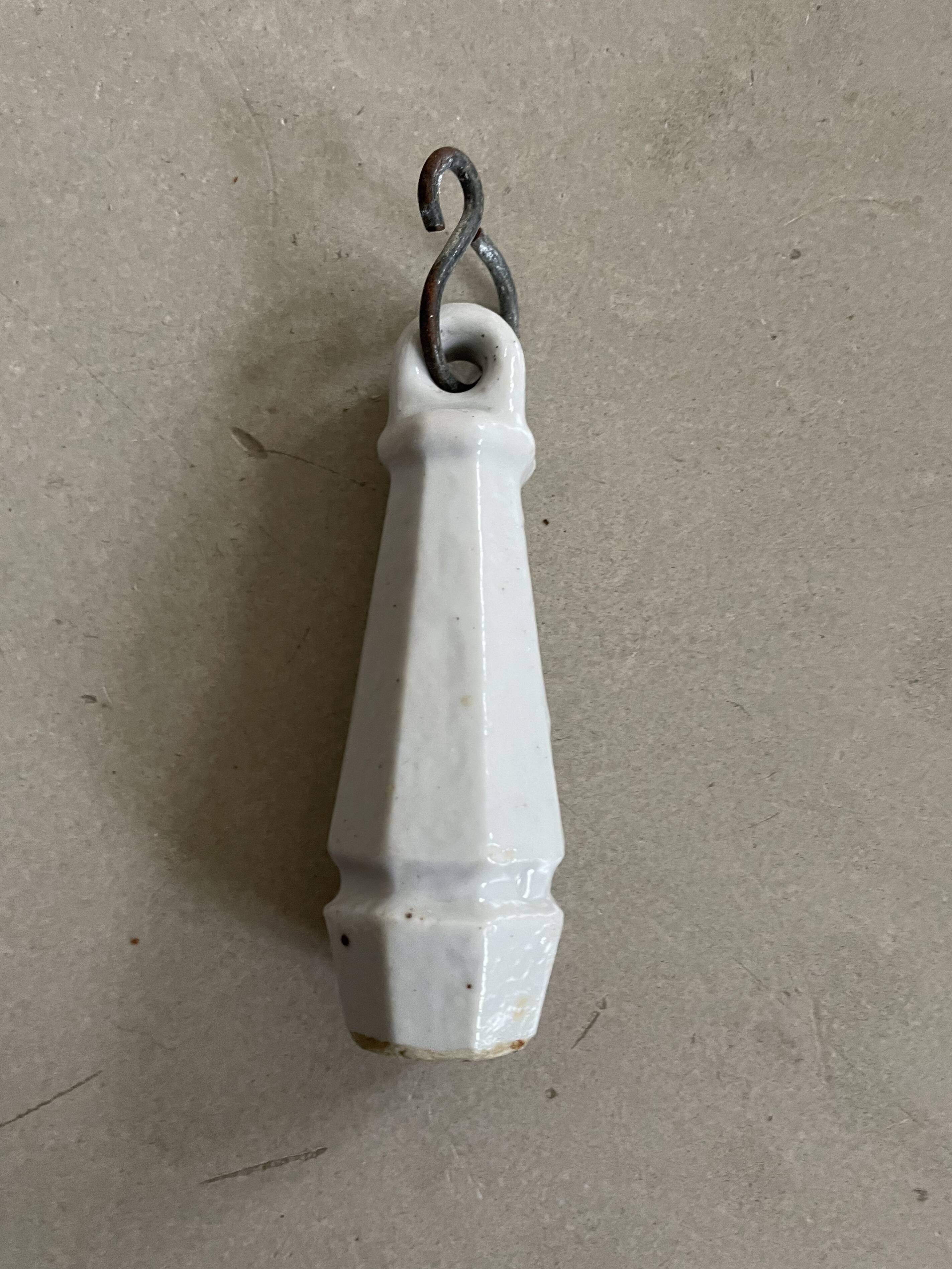 Ceramic flush handle