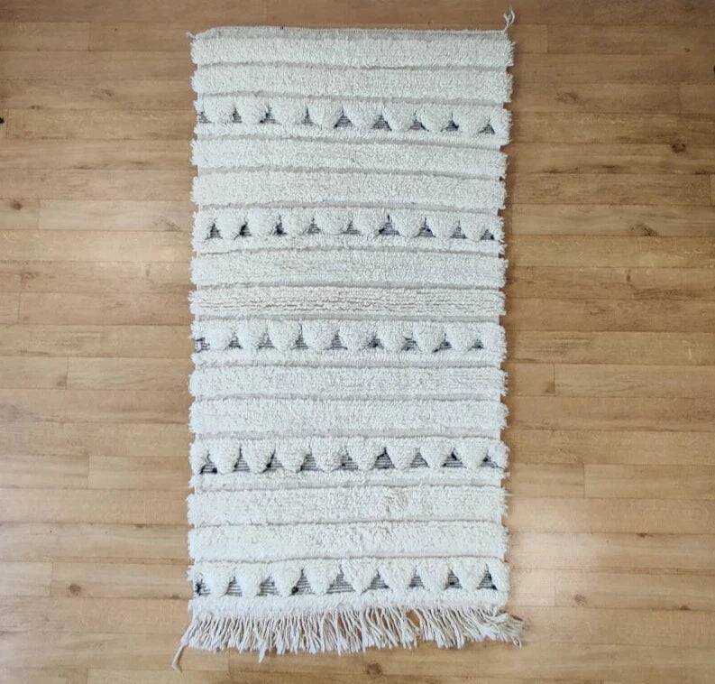 Tapis Berbère petits triangles ethniques 100x190 cm