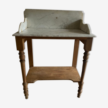 Wood & marble dressing table