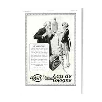 Affiche vintage années 30 Eau de Cologne