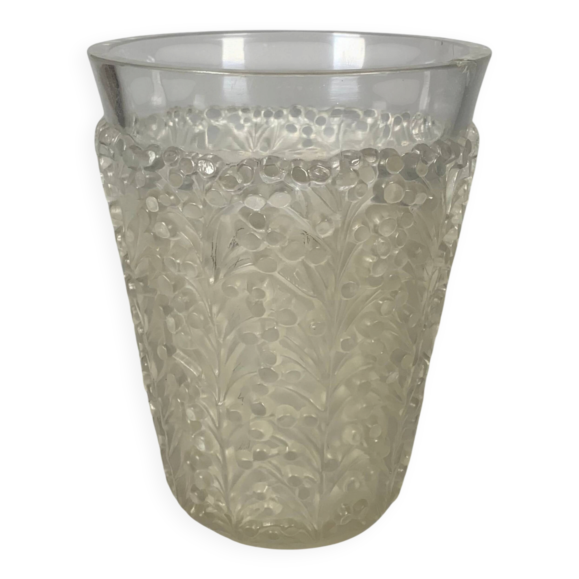 René Lalique (1860-1945) Vase "St Tropez", circa 1937 Art Deco