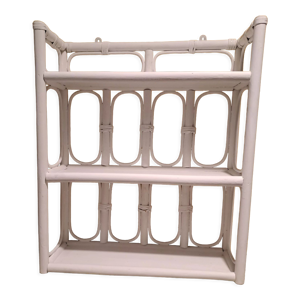 Etagère bois blanc bambou