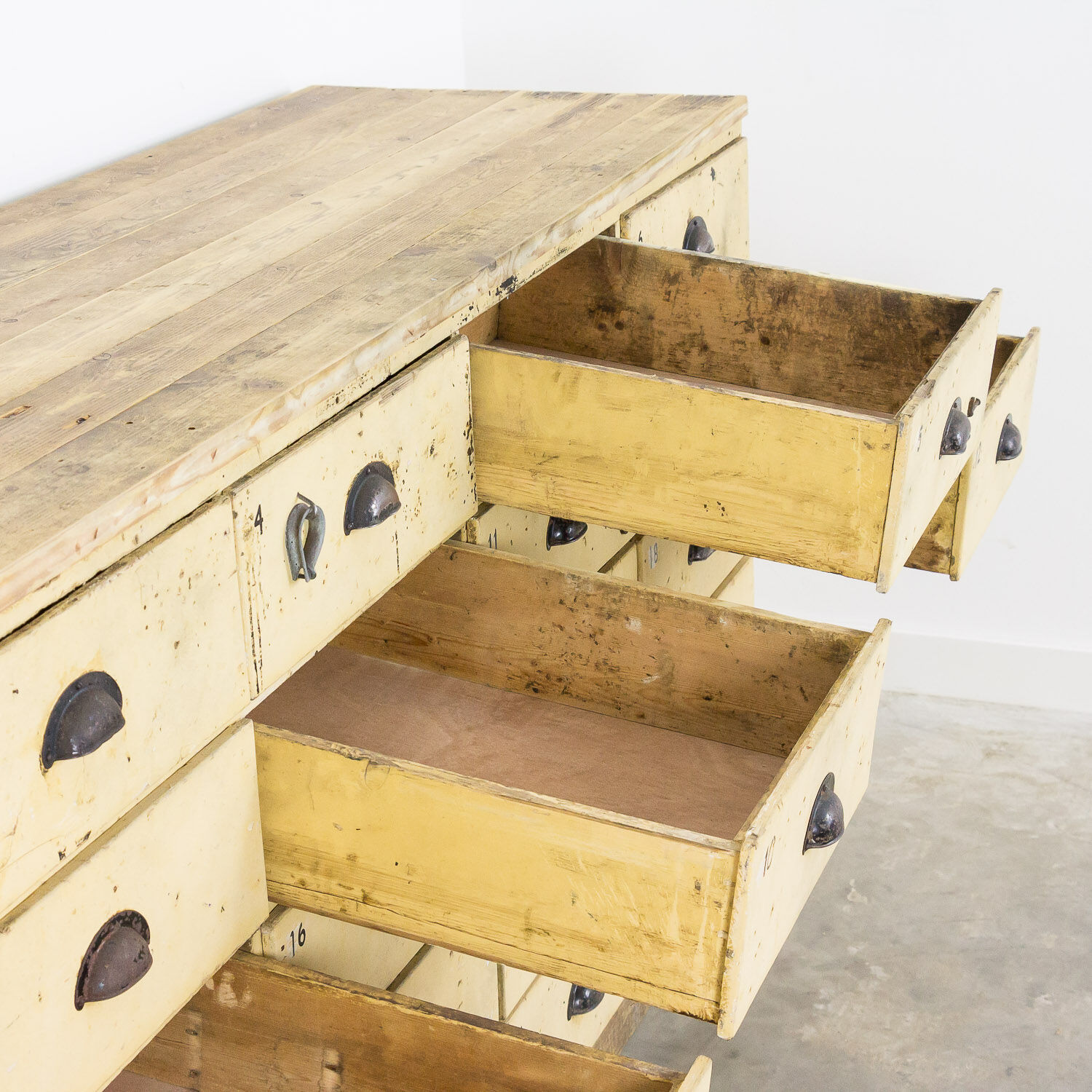 Bank of drawers large