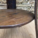 Brutalist table and chairs, wine cellar