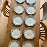 Set of 10 Moulin des loups plates