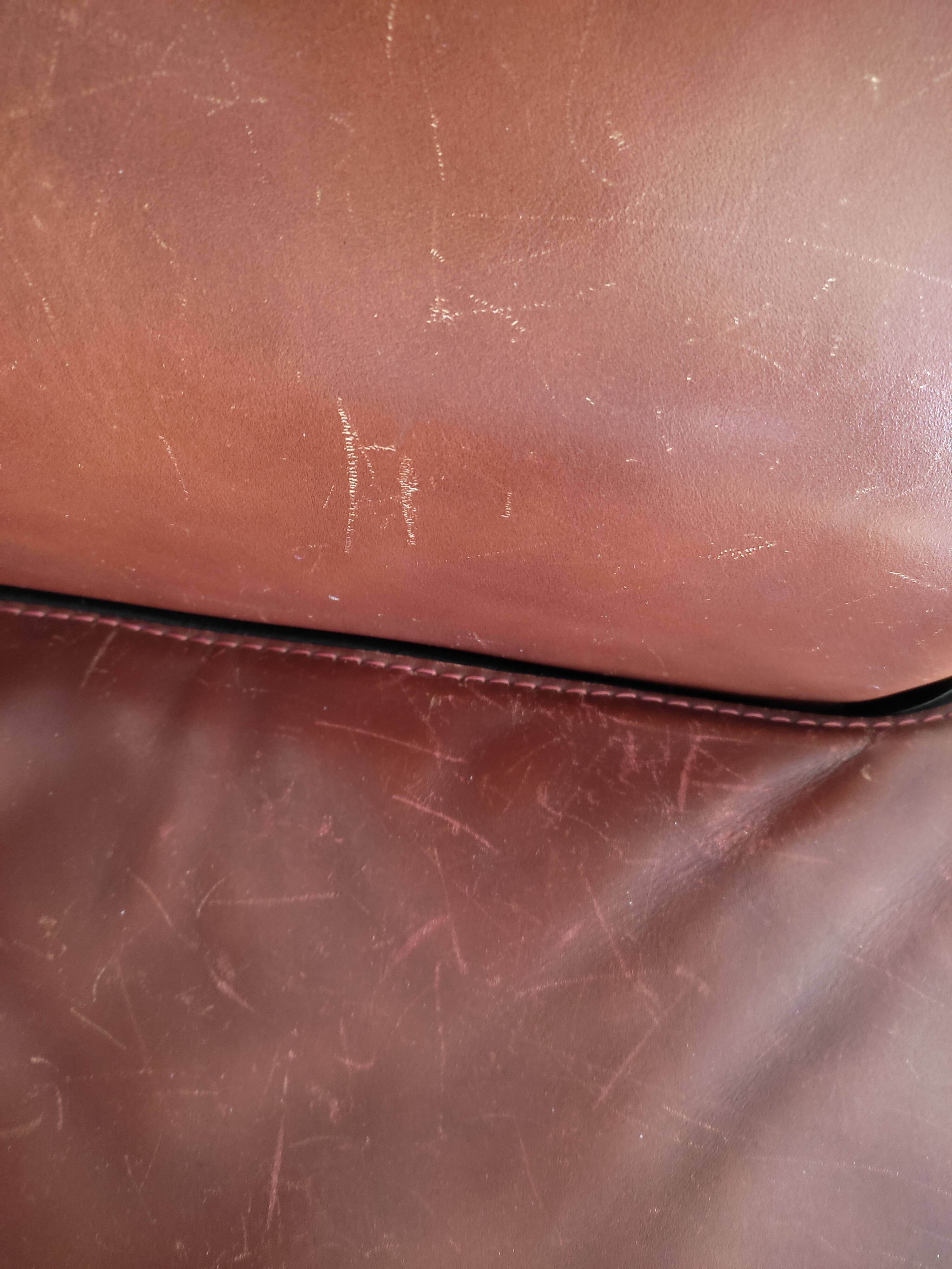 Full grain leather sofa