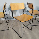 Set of 4 vintage "sultana" chairs