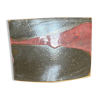 Signed stoneware vase