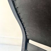 Scandinavian black leather armchair Siesta by Ingmar Relling, design 1970.